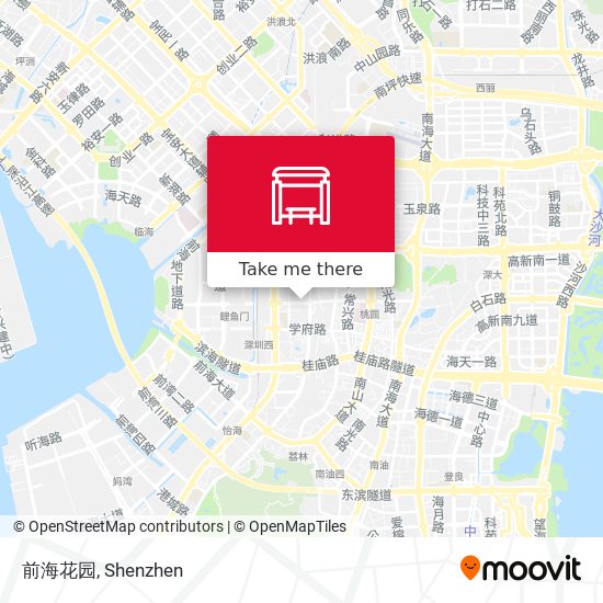 前海花园 map