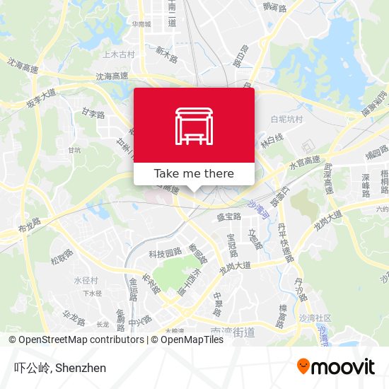 吓公岭 map