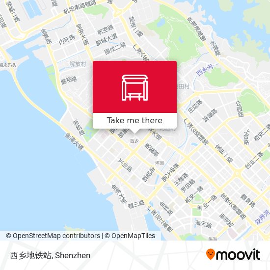 西乡地铁站 map