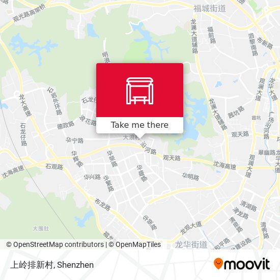 上岭排新村 map