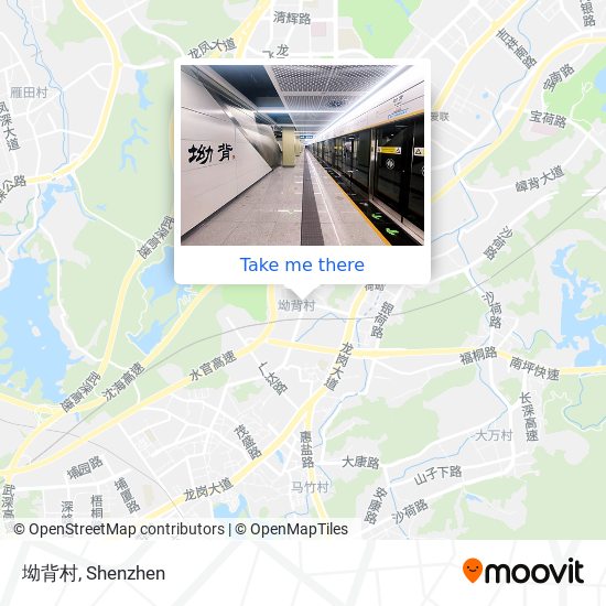 坳背村 map