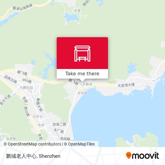 鹏城老人中心 map