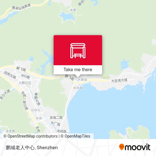 鹏城老人中心 map
