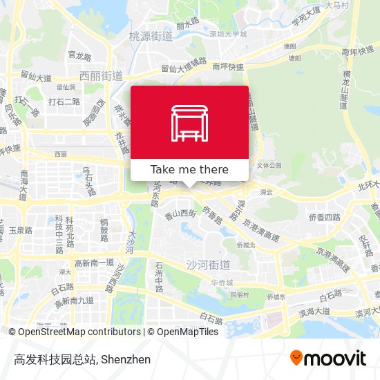 高发科技园总站 map