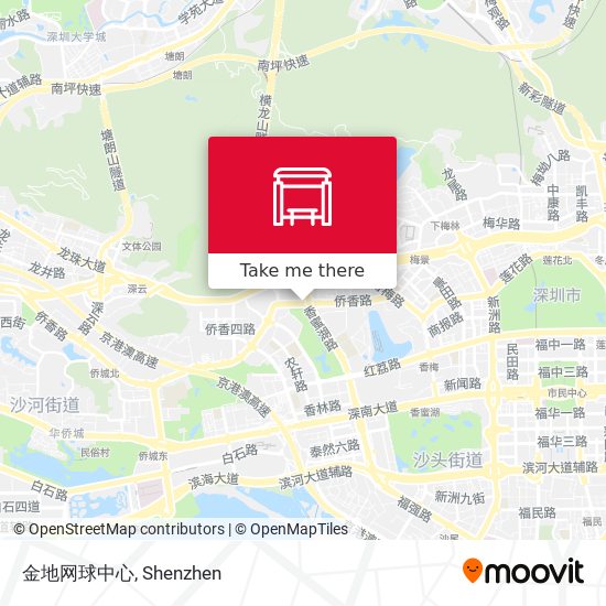 金地网球中心 map