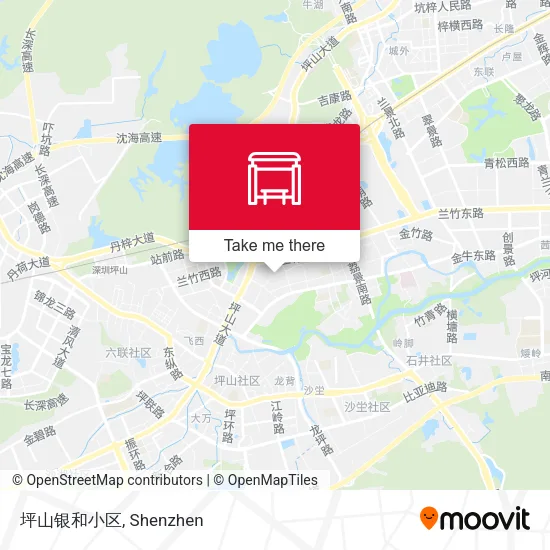 坪山银和小区 map