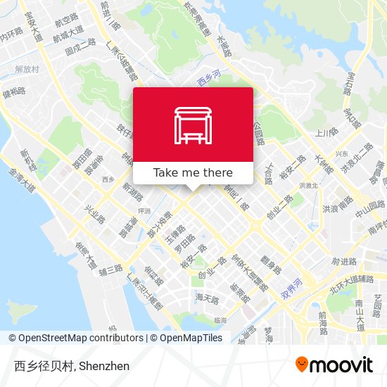 西乡径贝村 map