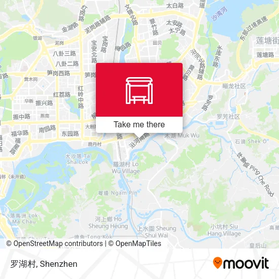 罗湖村 map