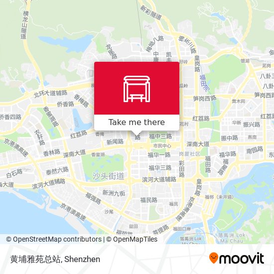 黄埔雅苑总站 map