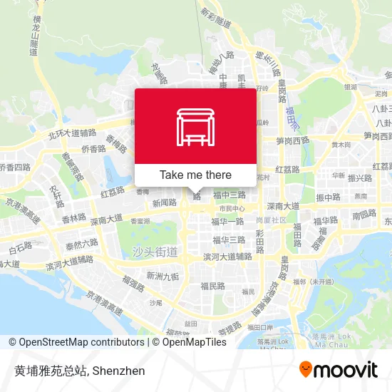 黄埔雅苑总站 map