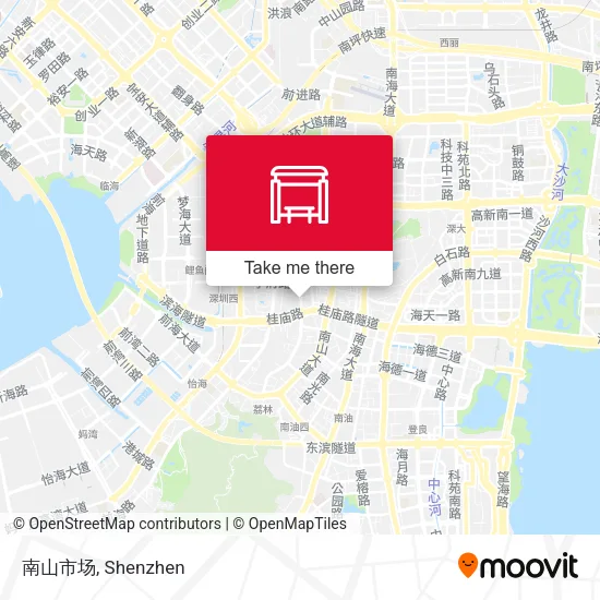 南山市场 map