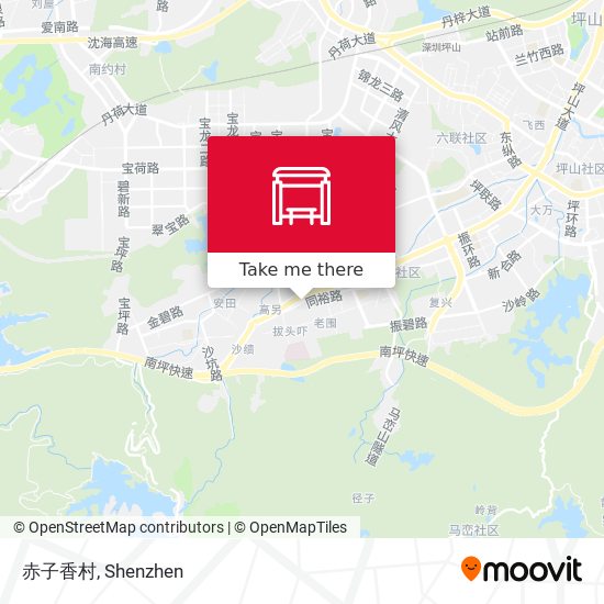 赤子香村 map