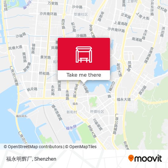 福永明辉厂 map