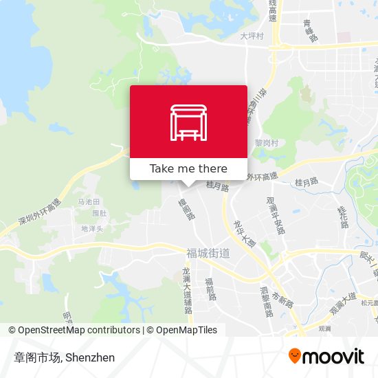 章阁市场 map