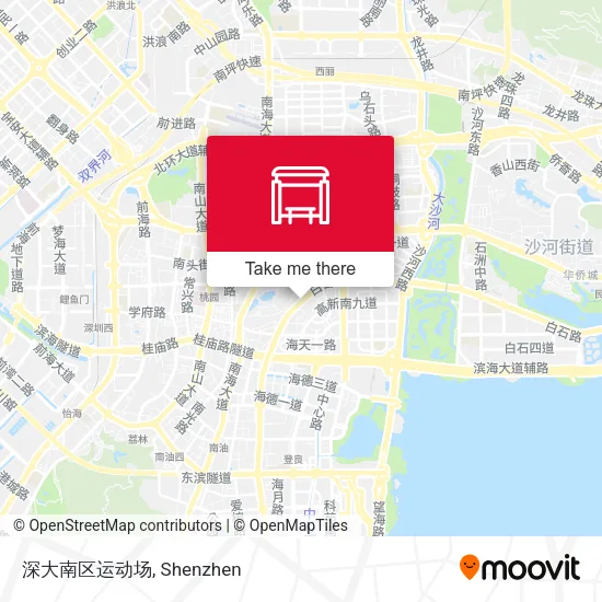 深大南区运动场 map