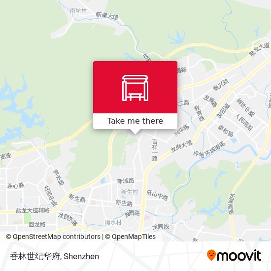 香林世纪华府 map