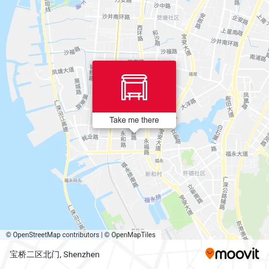 宝桥二区北门 map