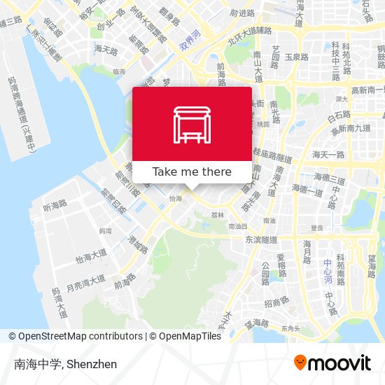 南海中学 map