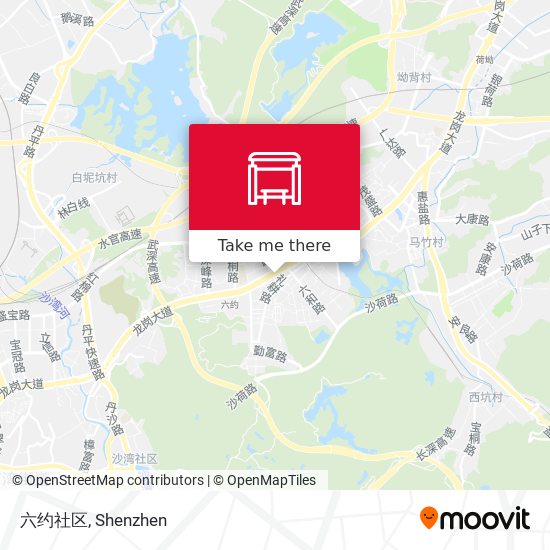 六约社区 map