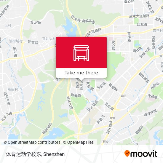 体育运动学校东 map