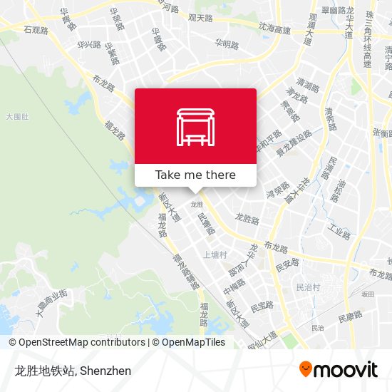 龙胜地铁站 map