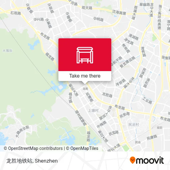 龙胜地铁站 map