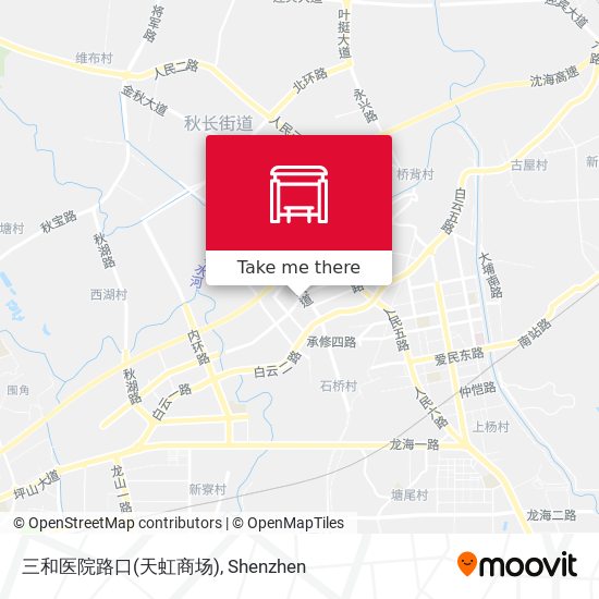 三和医院路口(天虹商场) map