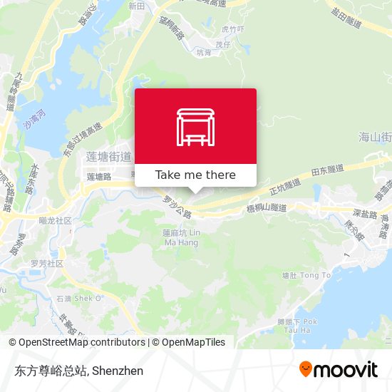 东方尊峪总站 map