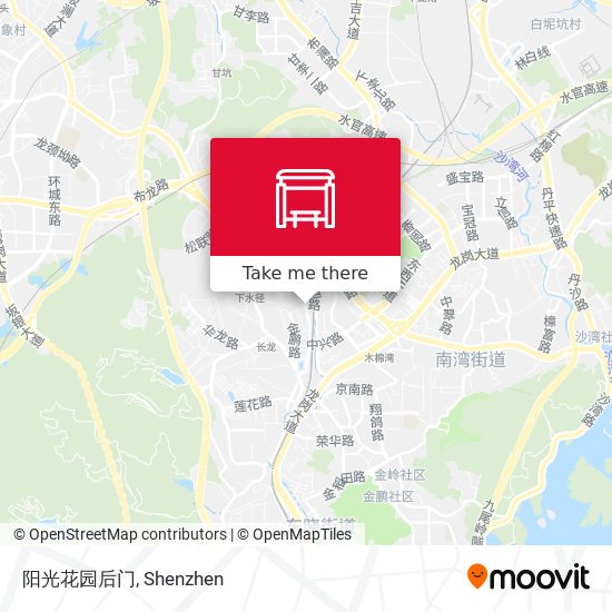 阳光花园后门 map