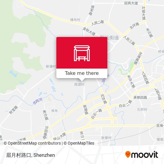 眉月村路口 map