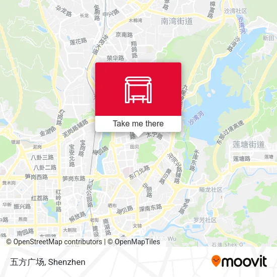 五方广场 map