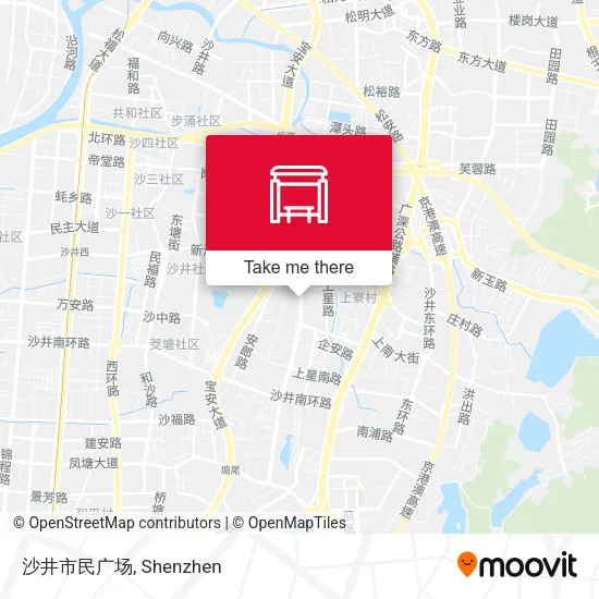 沙井市民广场 map