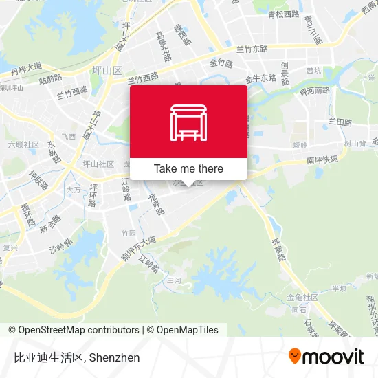 比亚迪生活区 map