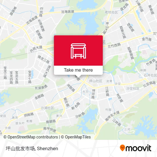 坪山批发市场 map