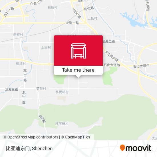 比亚迪东门 map