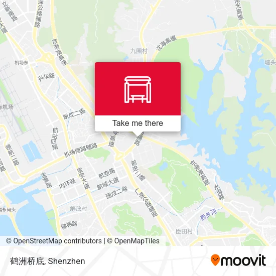 鹤洲桥底 map