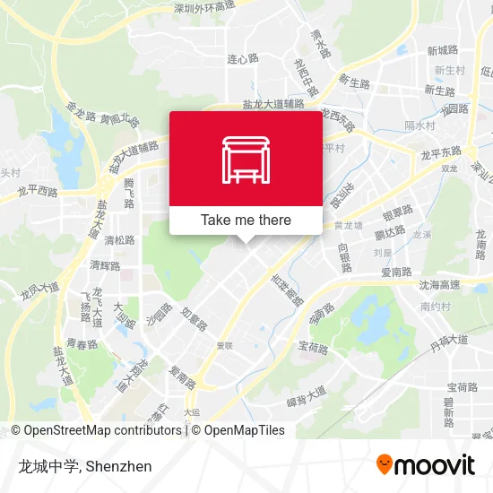 龙城中学 map
