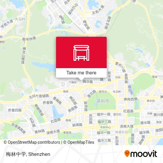 梅林中学 map
