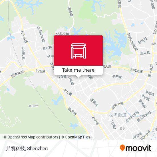 邦凯科技 map
