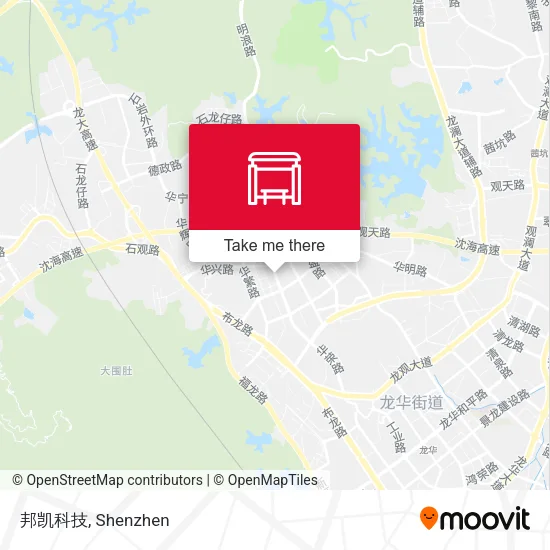 邦凯科技 map