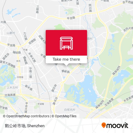 鹅公岭市场 map