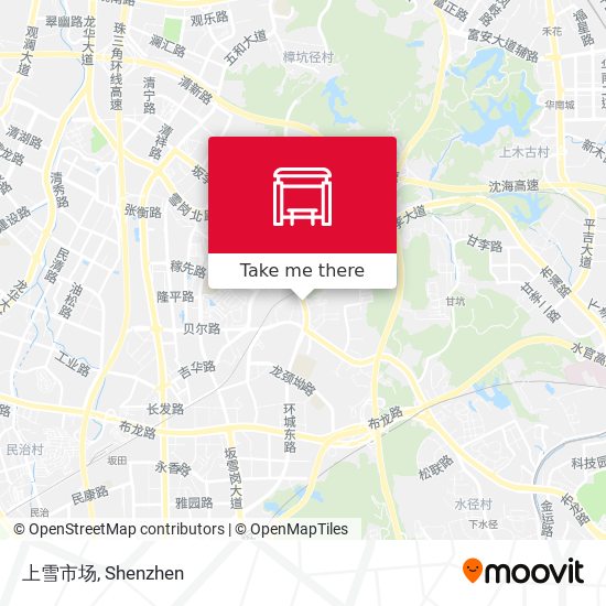 上雪市场 map