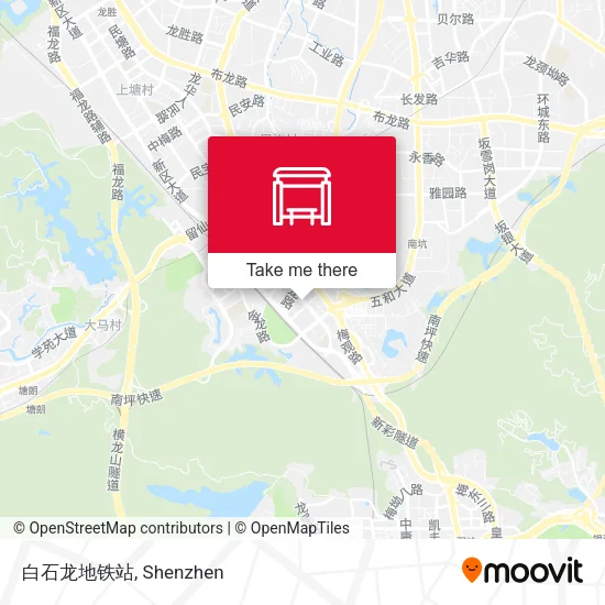 白石龙地铁站 map