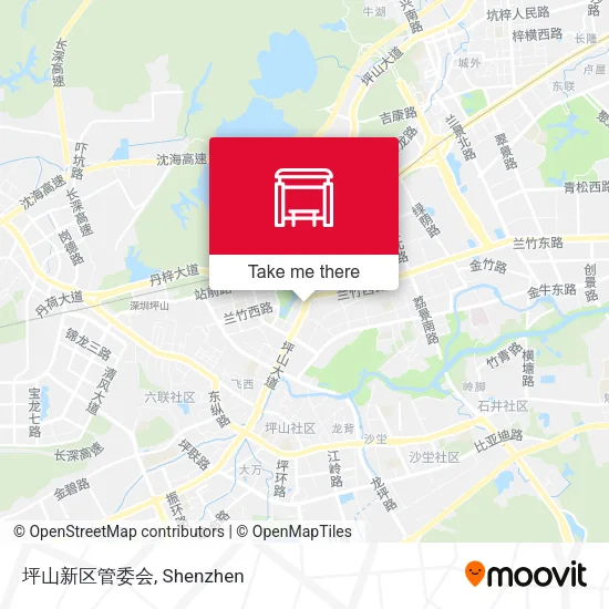 坪山新区管委会 map