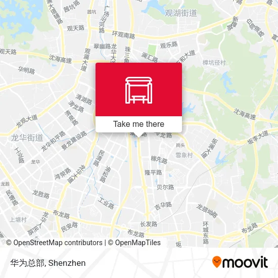 华为总部 map