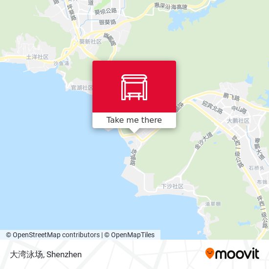 大湾泳场 map