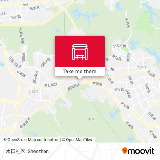 水田社区 map