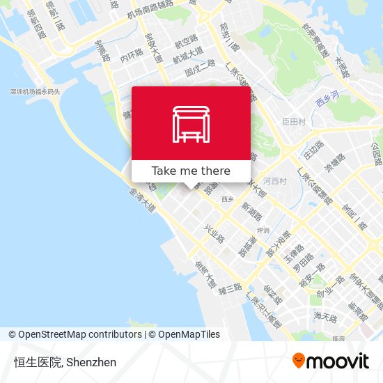 恒生医院 map