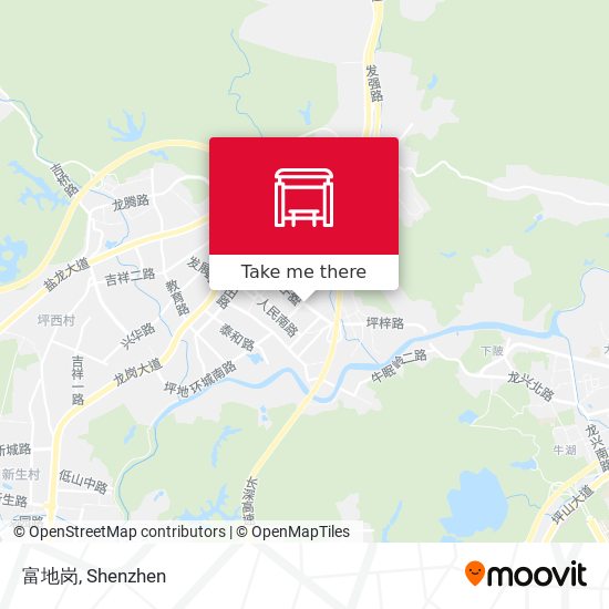 富地岗 map