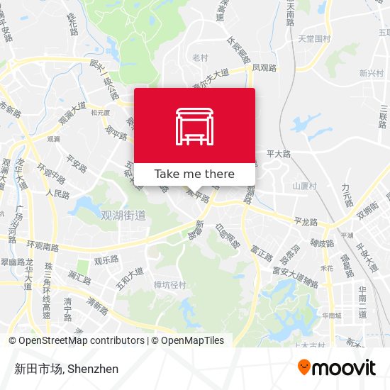 新田市场 map